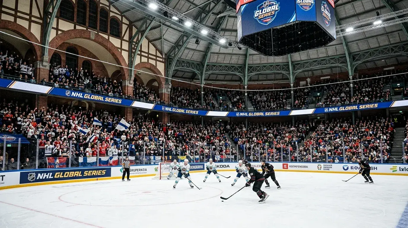 NHL Global Series -ottelu eurooppalaisessa jäähallissa