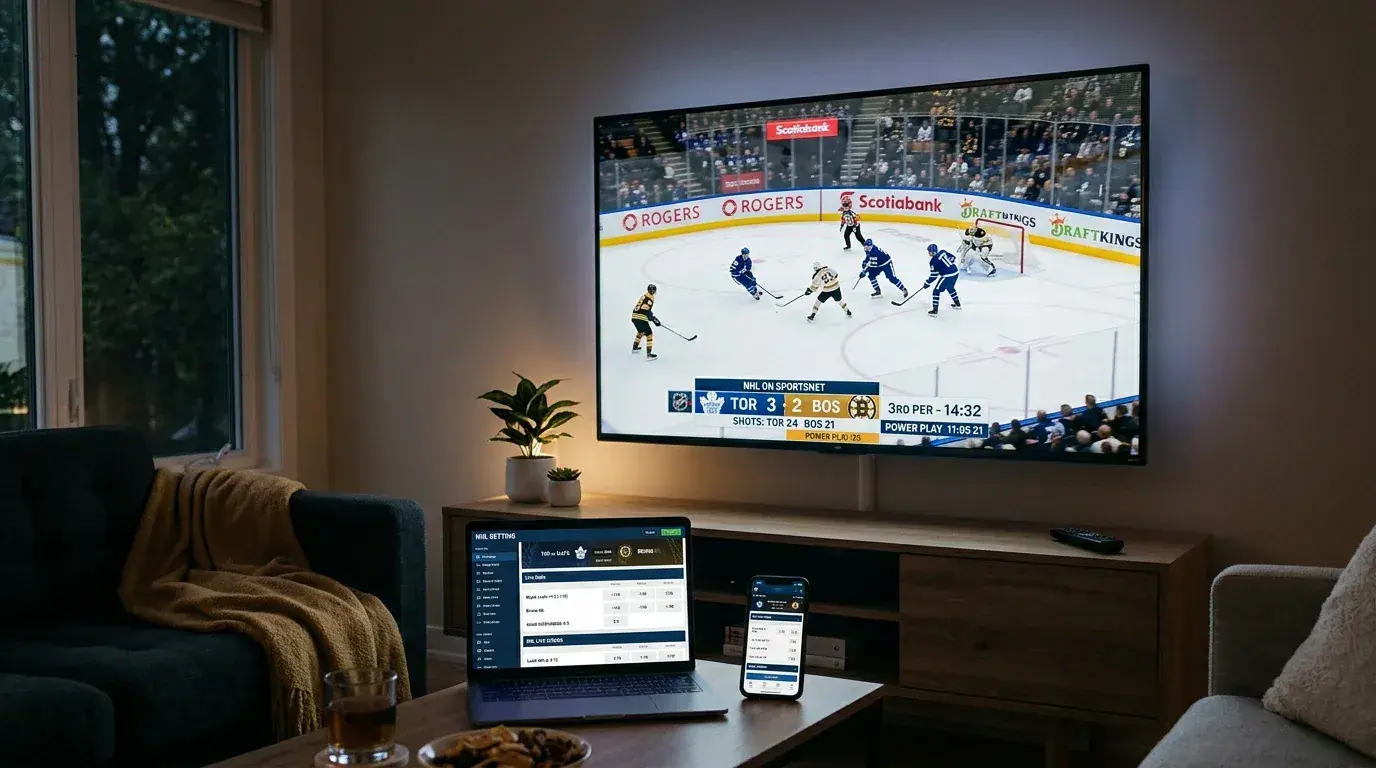 NHL-lähetys televisiossa vedonlyönnin näkökulmasta
