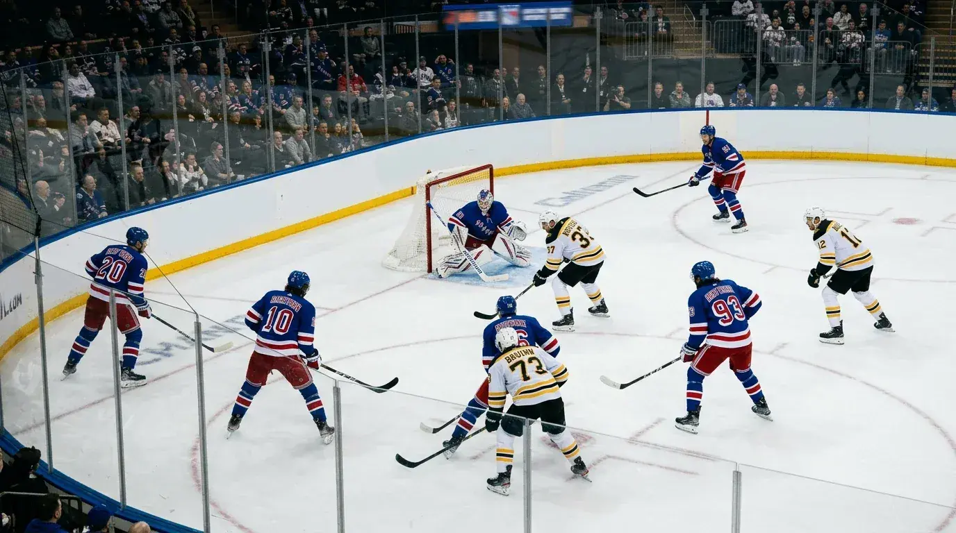 NHL-ylivoimapeli erikoistilanteessa jäällä